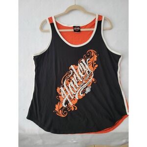 Harley Davidson Womens 3X Tank‎ Top Florida Gator Graphic Live to Ride Bravadu
